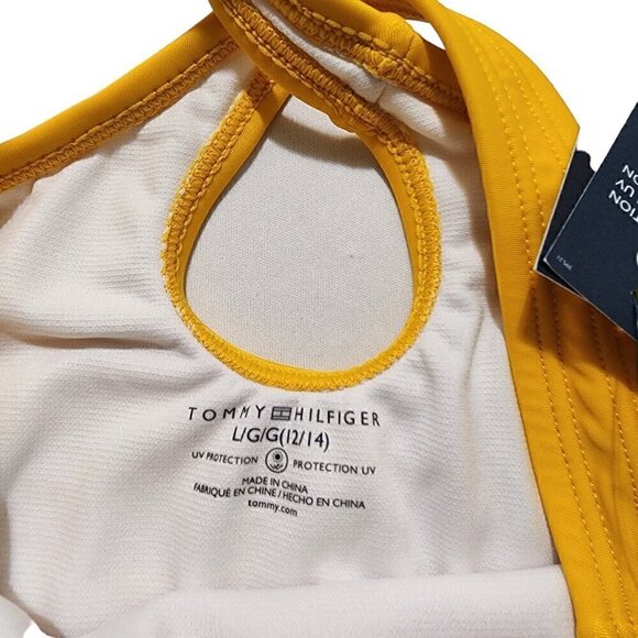 Tommy Hilfiger Girls Swimsuit‎ One Piece Hygienic Lining 50+UPF Size L - Picture 7 of 10